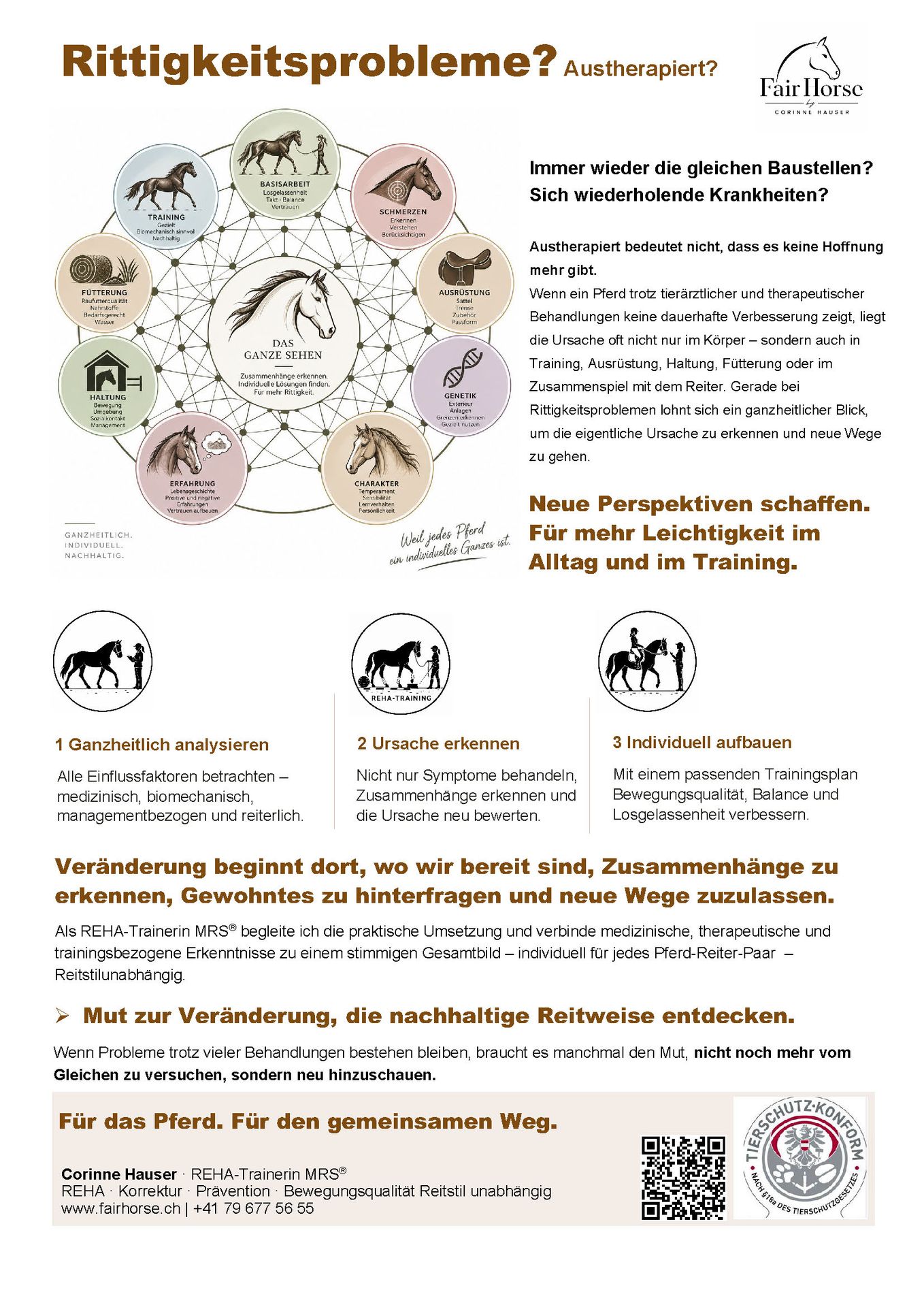 Rittigkeitsprobleme - Ursache und Lösung Fair Horse by Corinne Hauser