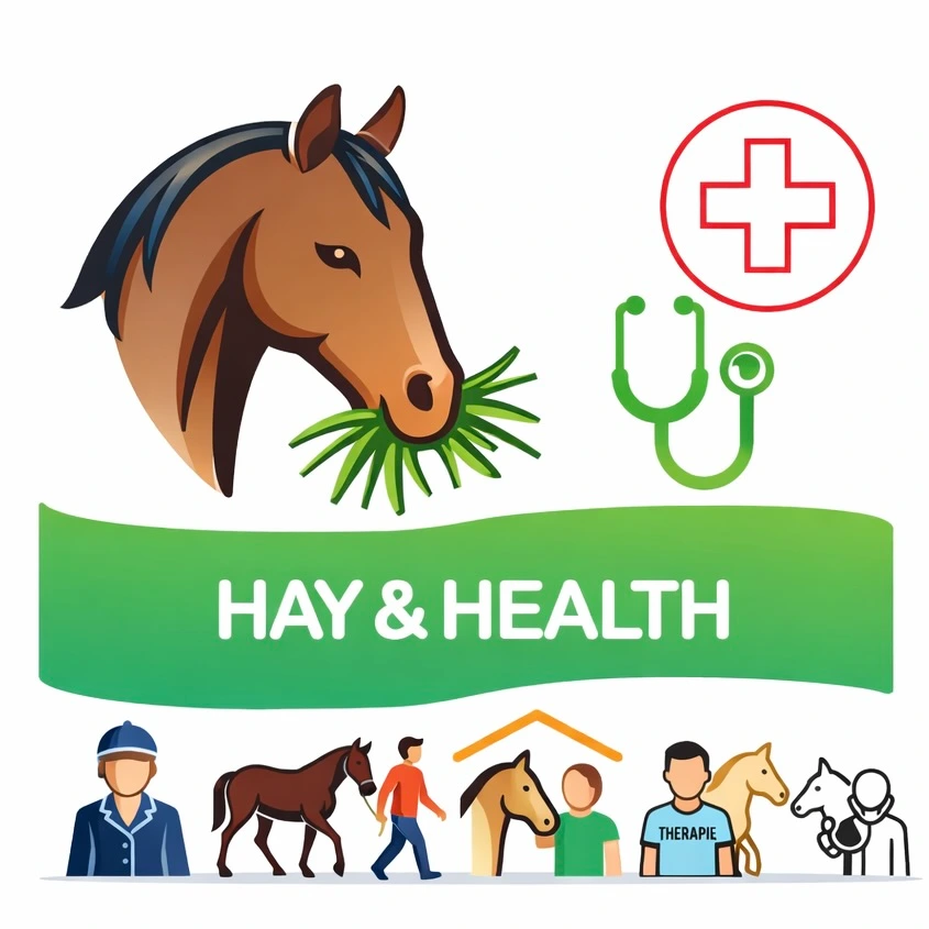 Zusammenhänge zwischen echter Pferdegesundheit und Raufutter - BEST OF HORSE HAY